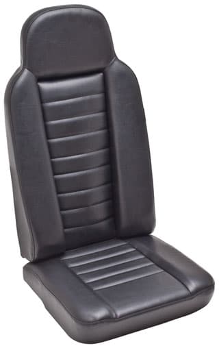 2nd Row High Back Seat - Black Vinyl