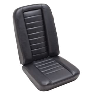Low Back 2nd Row Center Seat Assembly in Black Vinyl