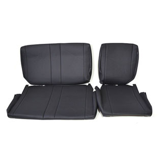 60/40 Split Bench Full Kit Black Vinyl For Defender