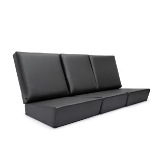 Standard Front Seat Set, Dark Grey Vinyl, Series II-III