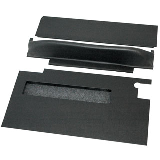 Front Door Trim Set With Pockets Series - Black Vinyl