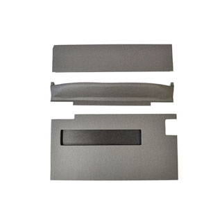 Front Door Trim Set With Pockets Series - Elephant Hide Grey Vinyl