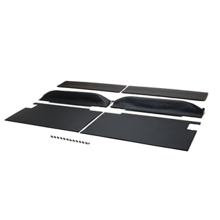 Front Door Trim Set Without Pockets For Series -Black Vinyl