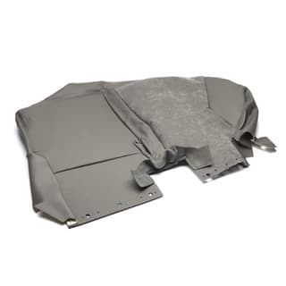 Cover Rear Seat Cushion Large Side Discovery II Dark Smokestone, Alcantara / Leather, Large