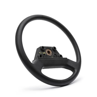 Steering Wheel Deep Grain Plastic Defender w/48 Splined Steering Shaft