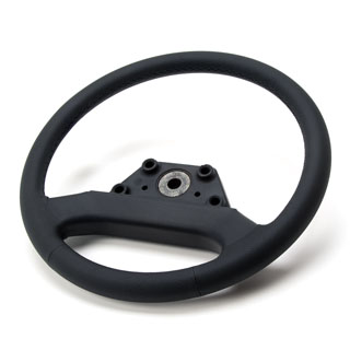 Steering Wheel Black Leather Defender
