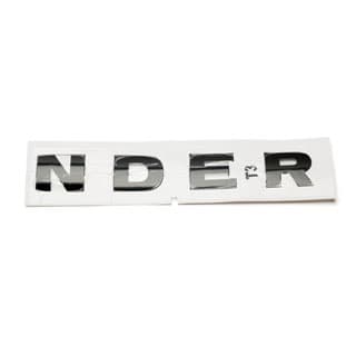 NAME PLATE BONNET - NDER- GLOSS BLACK DEFENDER FROM (V)FA000001