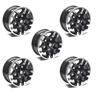 LIMITED EDITION ALLOY WHEEL 7.0 x 16 BLACK PAINTED SET OF 5