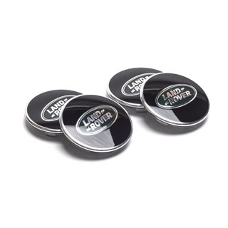 CAP WHEEL CENTER BRIGHT BLACK SET OF 4
