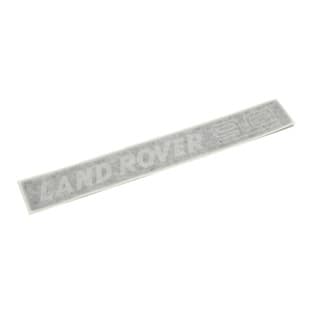 Decal "Land Rover 90" Silver/Black Front