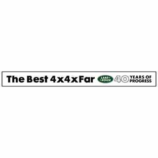 Sticker Best 4X4xfar 40 Years Of Progress