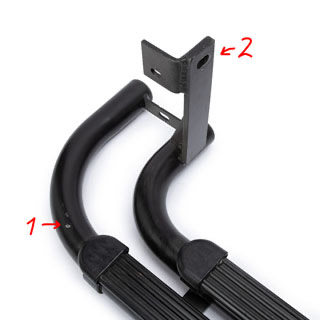 Previously Installed - Tubular Side Runner Set For Defender 90