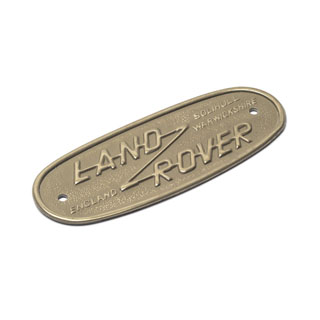 Brass Badge Land Rover Series II, IIA, & III