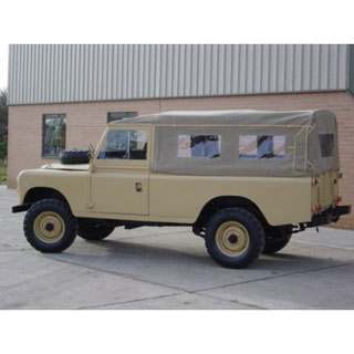 Canvas Top Full Length With Side Windows - Defender 110 Td4 / Td5 - Sand