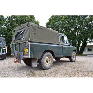 Soft Top 3/4 Cab Fit No Side Windows Canvas Green for Defender Series