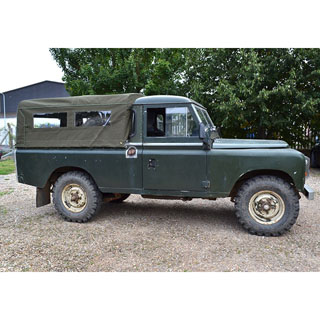 Soft Top 3/4 Cab Fit With Side Windows Canvas Green For Defender Series