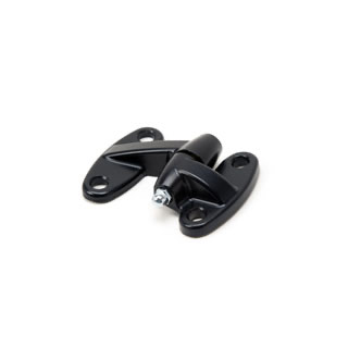 Alloy Door Hinge Bottom RH & Rear Series & Defender Black