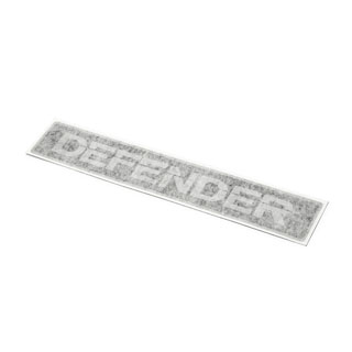 Decal "Defender" Front Silver/Black