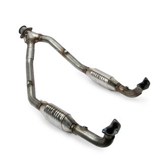 STAINLESS DOWNPIPE & CATALYST V8