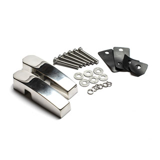 BRACKET SET - WINDSCREEN FRAME DEFENDER STAINLESS STEEL