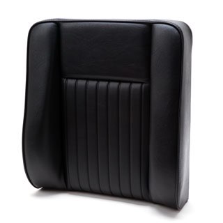 SEAT BACK - DELUXE FRONT OUTER - BLACK VINYL - SERIES