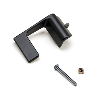 Latch Handle Upgrade LH Interior Aluminum Black Defender &amp; RRC