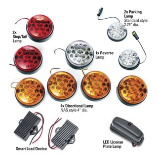 LED Vehicle Lamp Kit Defender Without Rear Fog Guard