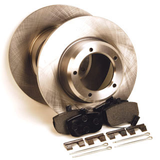 Brake Pad and Rotor Kit -  Front - Range Rover Classic - Without ABS