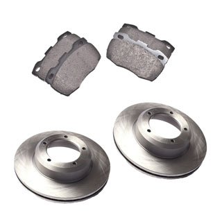 Brake Pad and Rotor Kit - Front - Defender