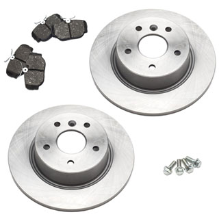 BRAKE PAD AND ROTOR KIT -  REAR - DISCOVERY 2