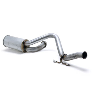 REAR EXHAUST TAILPIPE AND SILENCER NON-CATALYST