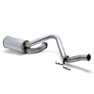Damaged - Rear Exhaust Tailpipe and Silencer Non-Catalyst