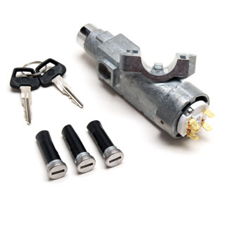 Ignition Lock Assembly With 2 Keys , 3 Door Locks Defender