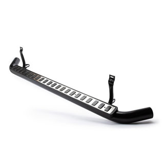 Side Runners - Black - Defender 110 Station Wagon - Silver Top