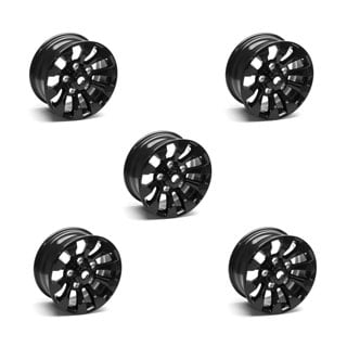 Saw Cut Alloy Wheel 18" X 8" Black For Defender | Range Rover Classic | Discovery I - Set Of 5