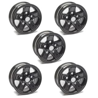 ALLOY ROAD WHEEL 7 x 16 DEFENDER BOOST 5 SPOKE -BLACK  SET OF 5