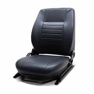 Seat Assembly Less Headrest  - RH Front - Grey Vinyl - Defender