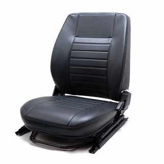 Seat Assembly Less Headrest  - RH Front - Grey Vinyl - Defender