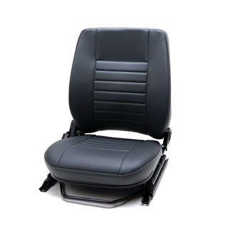 Seat Assembly Less Headrest w/Map Pocket - RH Front - Vinyl Twill - Defender