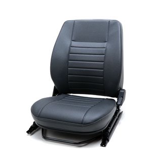 Seat Assembly Less Headrest w/Map Pocket - LH Front - Vinyl Twill - Defender