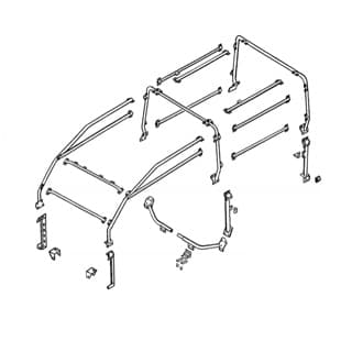 Safari Cage Full External Defender 90 Hardtop