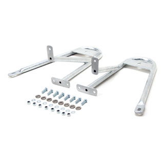 Raised Seat Belt Bracket Set Galvanized Defender