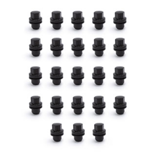 Lug Nut Solid Set Of 23 Black