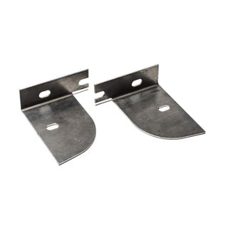 REAR MUDFLAP EXTENSION BRACKETS DEFENDER HI CAP STAINLESS