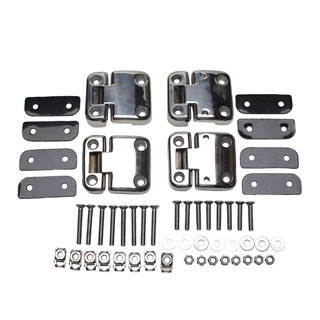 Stainless Hinge Kit Front Doors Defender