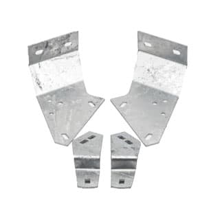 Galvanized Bracket Set For Mounting  Bulkhead To Chassis Defender