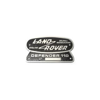 Name Plate Cast Alloy Defender 110 NAS