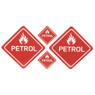 Sticker Set Of 4 Petrol