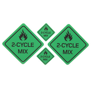 STICKER SET OF 4 TWO CYCLE MIX