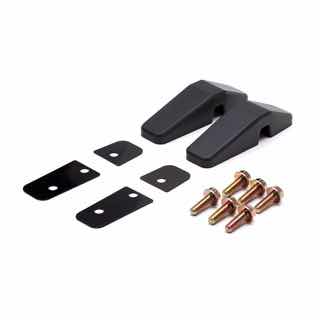 Bracket Set - Windscreen Frame - Black Aluminum - Defender
